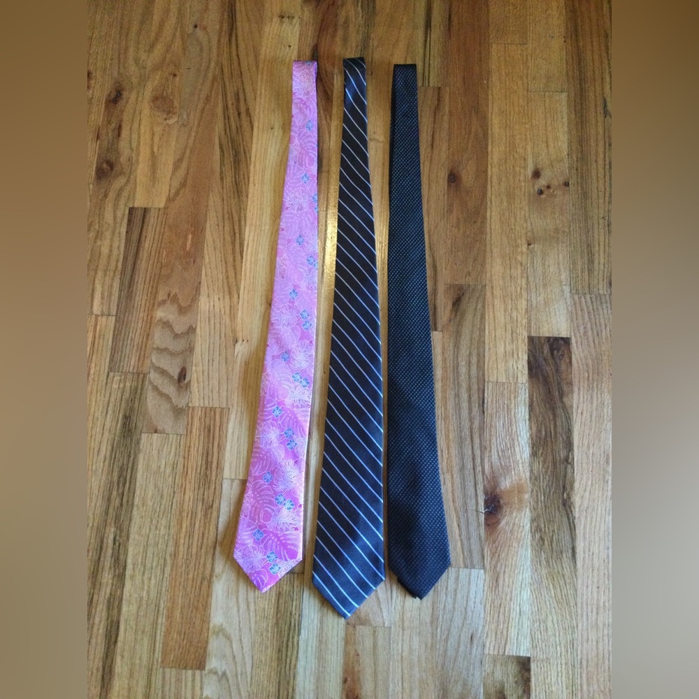 Three Designer Suit Ties
